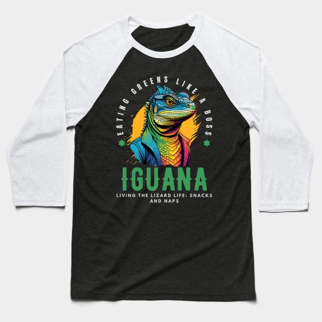 Iguana Baseball T-Shirt by Pearsville